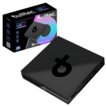 TV BOX BULLTEC 4K ULTRA negro y morado