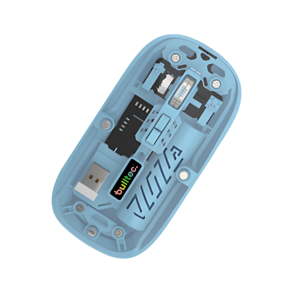 Mouse Inalambrico Recargable USB-C 2.4Ghz + Bluetooth BULLTEC