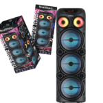 Parlante Thunder Tower BULLTEC Buffer 3×8 Pulgadas + 2 Twitter Con Microfono
