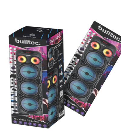 Parlante Thunder Tower BULLTEC Buffer 3×8 Pulgadas + 2 Twitter Con Microfono