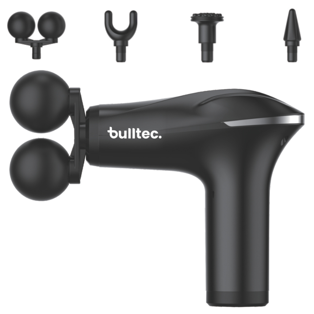Pistola Masajeadora 4 Puntas ELITE PERCUSSION MASSAGE GUN BULLTEC