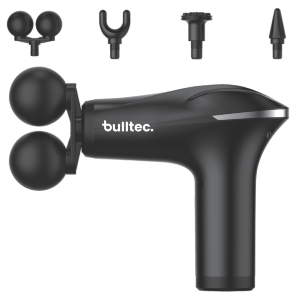 Pistola Masajeadora 4 Puntas ELITE PERCUSSION MASSAGE GUN BULLTEC