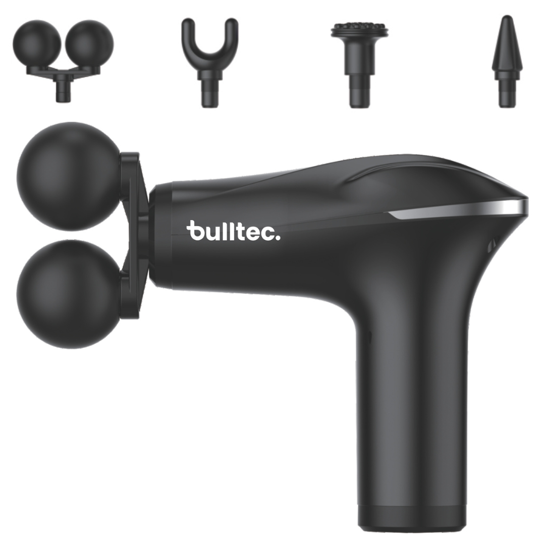 Pistola Masajeadora 4 Puntas ELITE PERCUSSION MASSAGE GUN BULLTEC