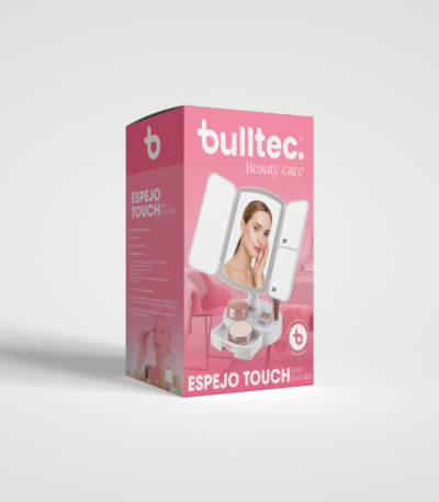 Espejo Touch con Luz LED 3 Paneles BULLTEC Beauty Care