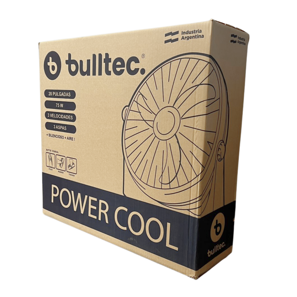 Ventilador Turbo 20" Pulgadas Bulltec 75W