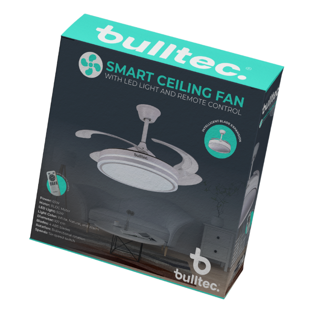 Ventilador Para Techo con Luz LED BULLTEC