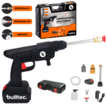 Hidrolavadora Inalambrica de Mano con Accesorios BULLTEC