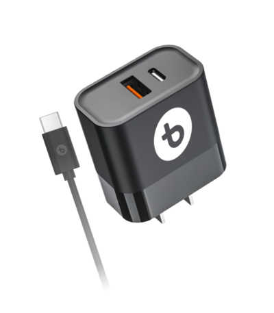 Cargador Doble Puerto Con Cable USB-C a USB-C Ultra Rápido 50W BULLTEC