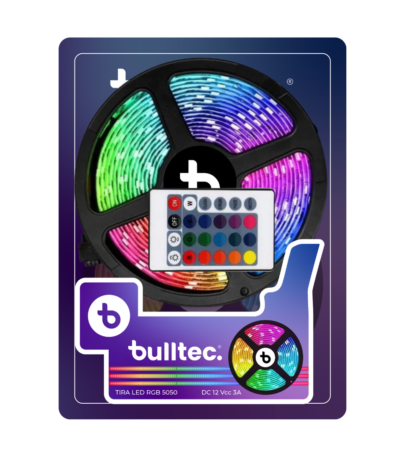 Tira LED RGB 5mts con Control Remoto BULLTEC 5050