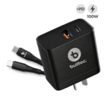 Cargador 100W Rápido BULLTEC con Cable C a C Doble Puerto ULTRA FAST